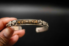 Load image into Gallery viewer, 3 Mixed Metal Mantra Bracelet-Thin
