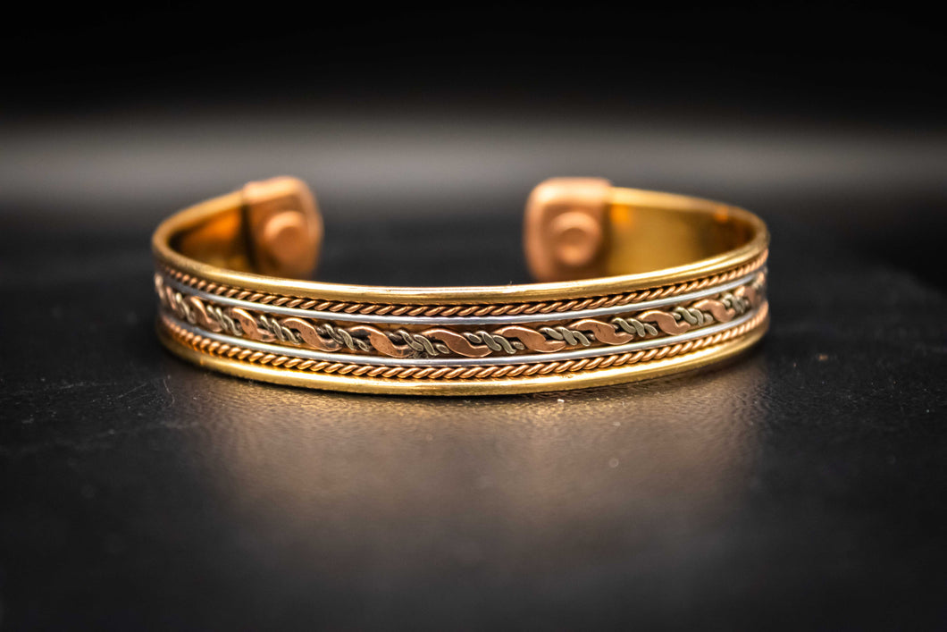 Magnetic Healing Bracelet-Duotone Rope Braid Design