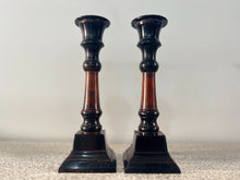 Load image into Gallery viewer, Antique Bronze Single-Branch Candle Holders-Dark &amp; Red
