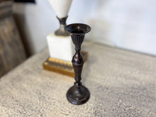 Charger l&#39;image dans la galerie, Antique Bronze Single-Branch Candle Holders-Ribbed Dark
