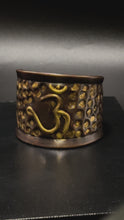 Load and play video in Gallery viewer, Brass and Copper Cuff-Om
