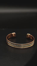 Load and play video in Gallery viewer, Magnetic Healing Bracelet-Iron Geometric Design
