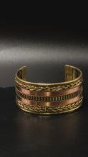 Load and play video in Gallery viewer, Brass and Copper Cuff
