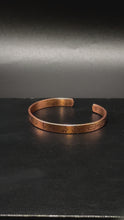 Load and play video in Gallery viewer, Copper Bracelet-Thin

