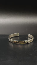 Load and play video in Gallery viewer, 3 Mixed Metal Mantra Bracelet-Thin
