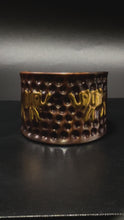 Load and play video in Gallery viewer, Brass and Copper Cuff-Elephant

