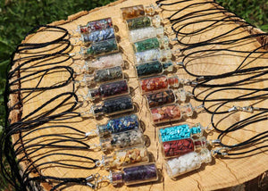 Crystal Bottle Necklaces