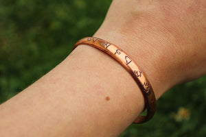 Mantra Copper Healing Bracelet