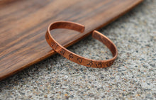 Load image into Gallery viewer, Copper Mantra Healing Bracelet
