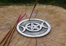 Load image into Gallery viewer, Triple Moon Goddess Incense Holder
