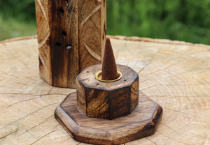 Wood Box Incense Holder