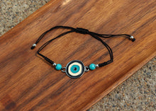 Load image into Gallery viewer, Evil Eye &amp; Turquoise Bracelet
