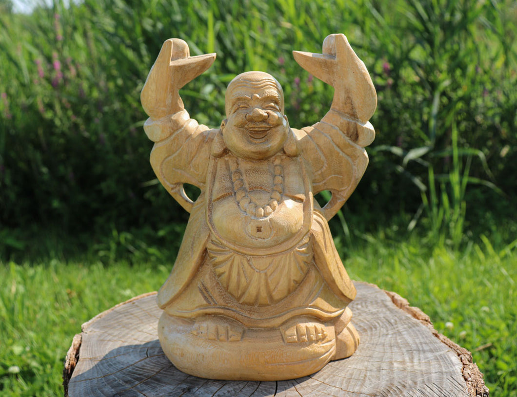 Happy Buddha Hand-carving