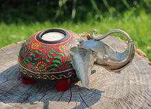 Load image into Gallery viewer, Hand-painted Elephant Candle-holder
