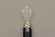 Load image into Gallery viewer, Black Tourmaline Angel Wand
