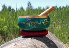 Load image into Gallery viewer, Teal Singing Bowl
