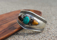 Load image into Gallery viewer, Turquoise &amp; Tiger Eye Healing Bracelet
