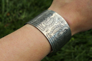 White Metal Healing Bracelet