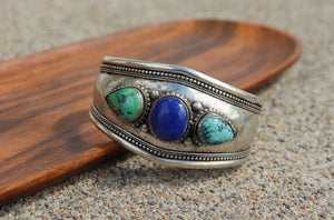 Turquoise & Lapis Lazuli Healing Bracelet