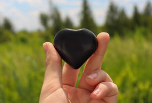 Black Obsidian Heart Crystal