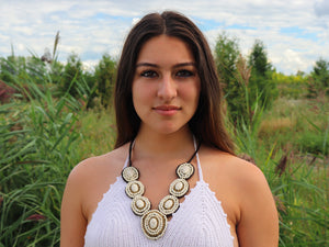 Howlite Leather Necklace – Eco-Friendly & Handcrafted in Nepal