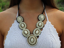 Charger l&#39;image dans la galerie, Howlite Leather Necklace – Eco-Friendly &amp; Handcrafted in Nepal
