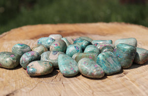 Rubi Zoisite (Anyolite) Tumbled Stone