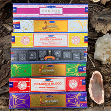 Load image into Gallery viewer, Nag Champa Incense various kinds for purification, healing,meditation, relaxation by SATYA
