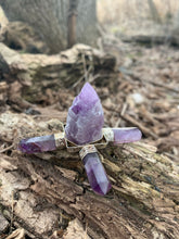 Load image into Gallery viewer, Raw Amethyst Energy Generator for healing and cleansing Aura
