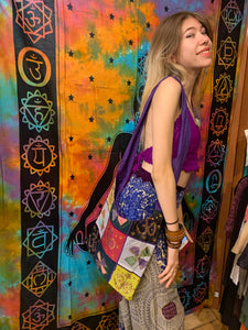 Multi-Coloured Patchy Shoulder Bag