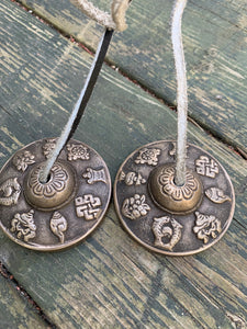 Tingsha 8 Lucky healing Tibetan symbols Mazira
