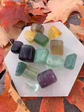 Load image into Gallery viewer, Fluorite Tumbled Stone
